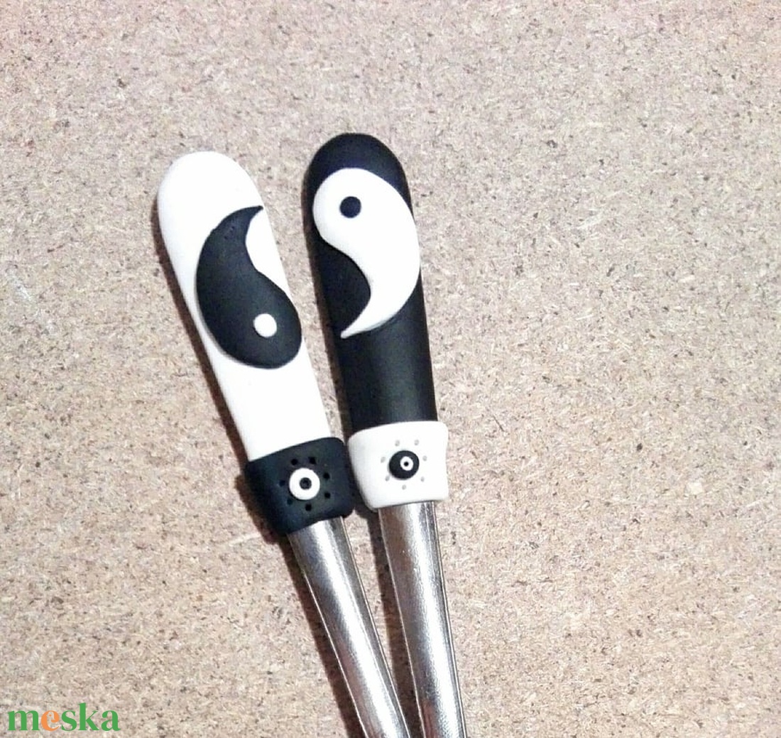 Jing és Jang páros kanál - esküvő - dekoráció - tálalás - Meska.hu