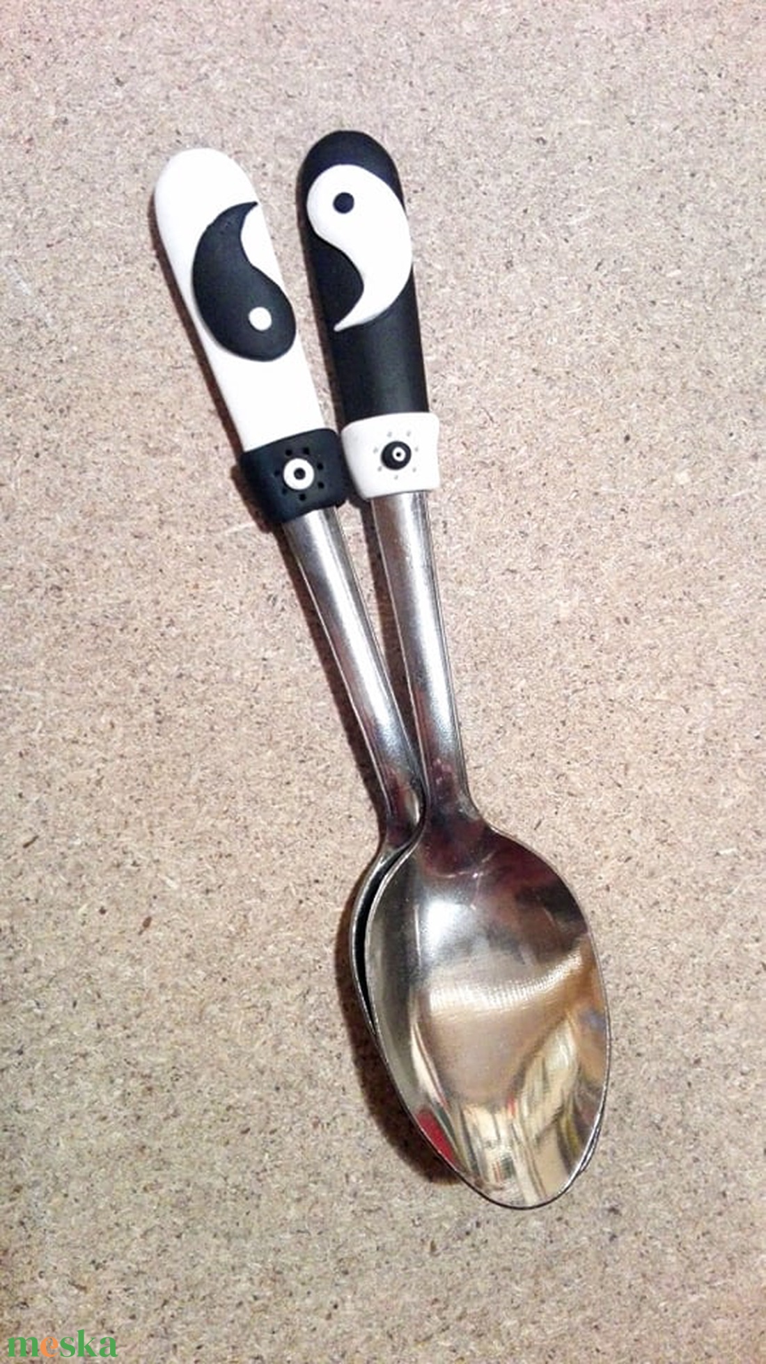 Jing és Jang páros kanál - esküvő - dekoráció - tálalás - Meska.hu