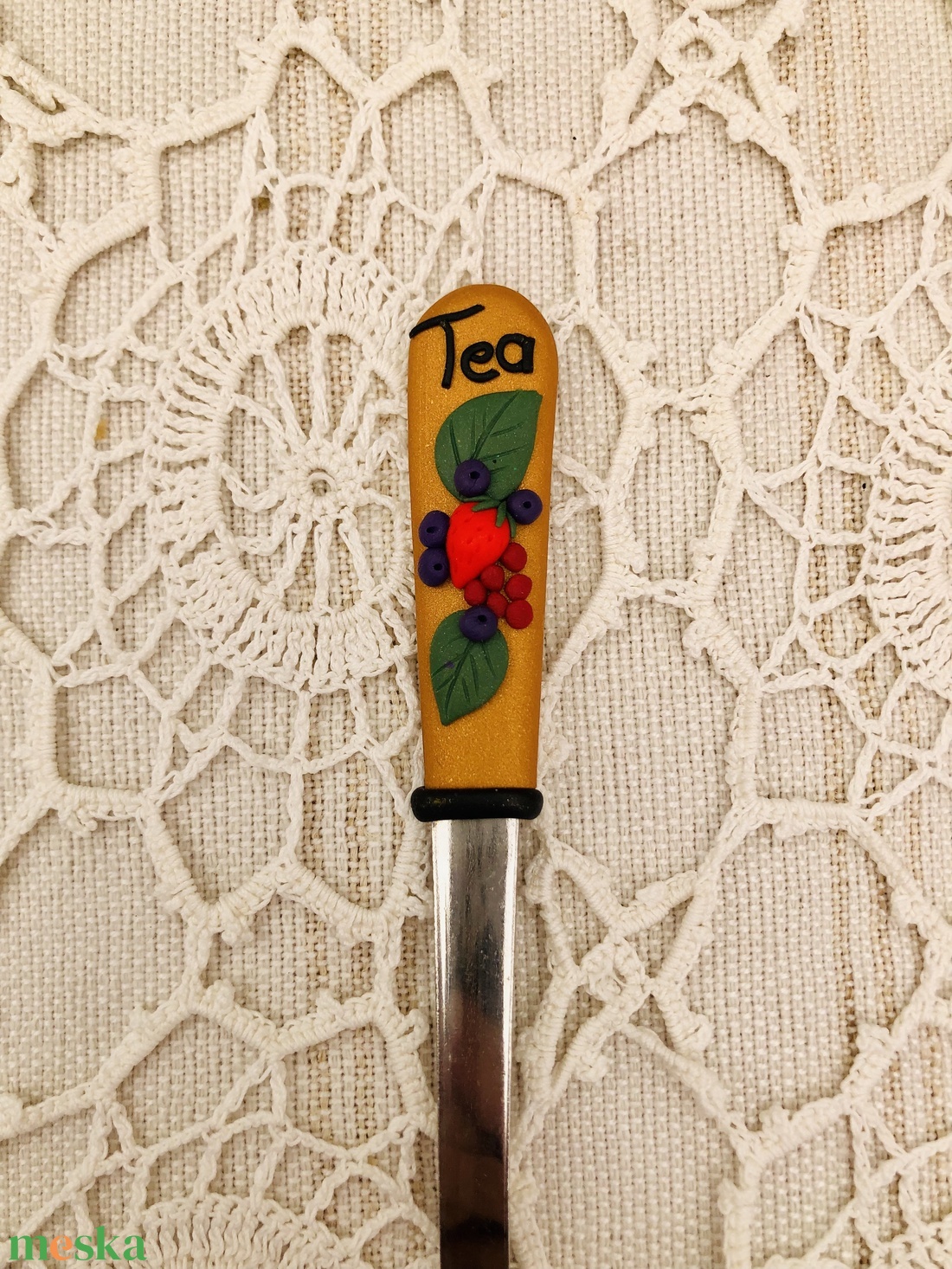 Gyümölcs tea kiskanál - otthon & életmód - konyhafelszerelés, tálalás - tálalás - kanál & villa - Meska.hu