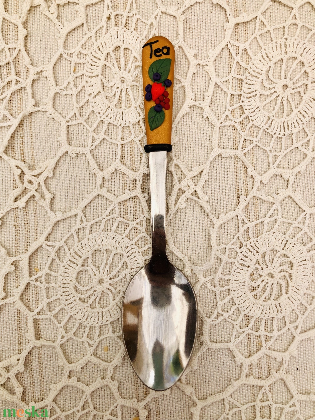 Gyümölcs tea kiskanál - otthon & életmód - konyhafelszerelés, tálalás - tálalás - kanál & villa - Meska.hu