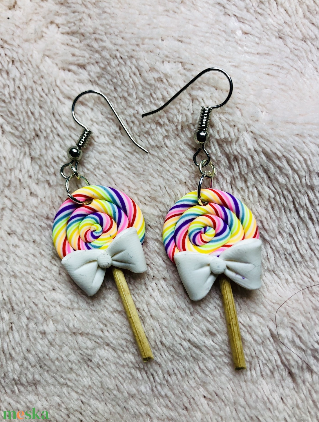 Lollipop nyalóka füli - ékszer - fülbevaló - lógó fülbevaló - Meska.hu Lollipop nyalóka füli - ékszer - fülbevaló - lógó fülbevaló - Meska.hu
