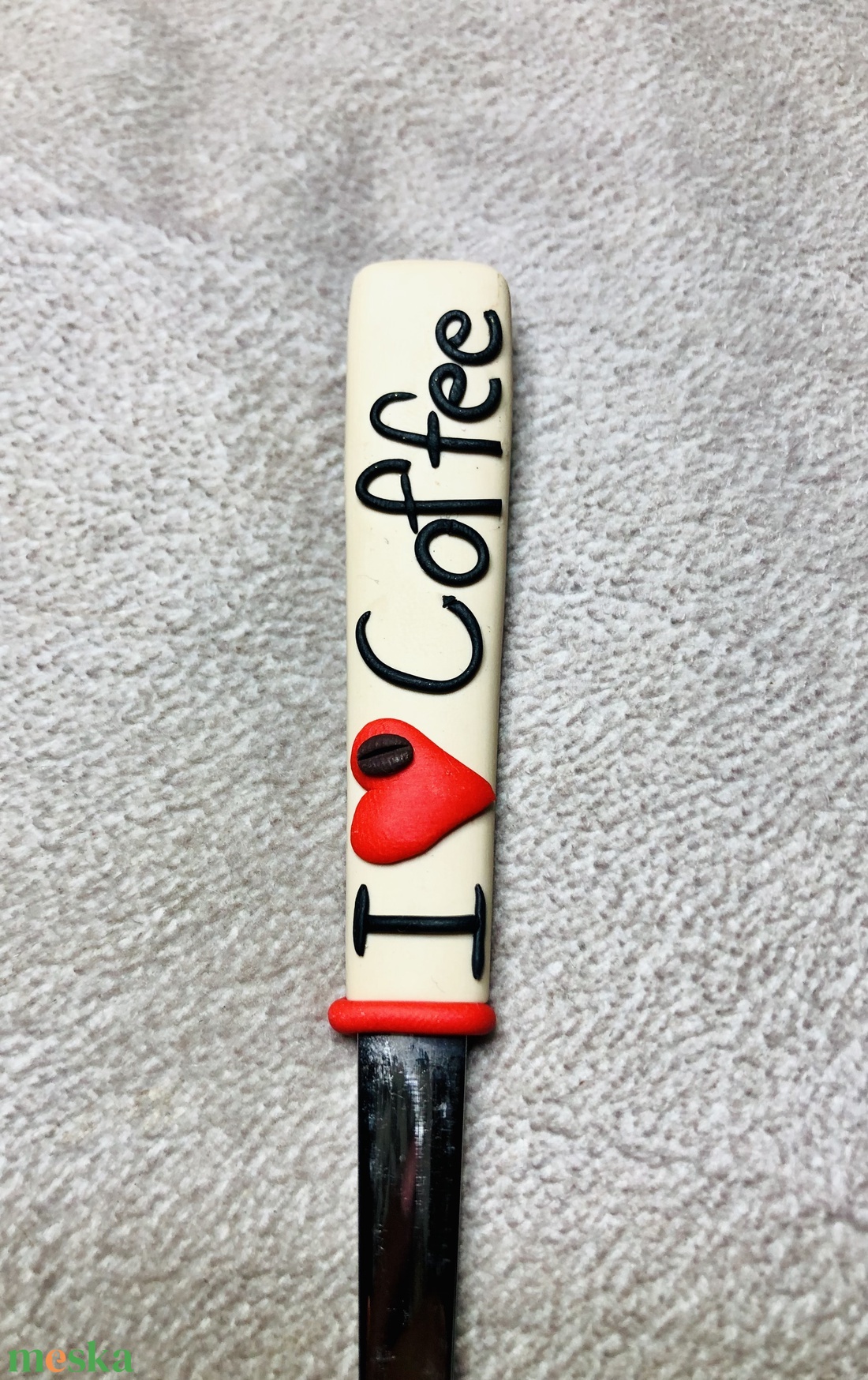 Hosszú nyelű latte kanál-I love Coffee - otthon & életmód - konyhafelszerelés, tálalás - tálalás - kanál & villa - Meska.hu Hosszú nyelű latte kanál-I love Coffee - otthon & életmód - konyhafelszerelés, tálalás - tálalás - kanál & villa - Meska.hu