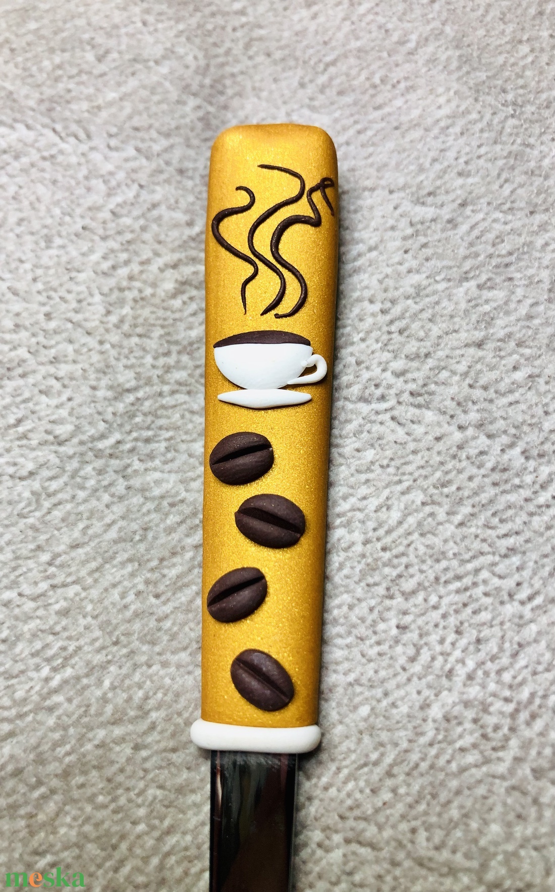 Hosszú nyelű latte kanál- Egy csésze kávé - otthon & életmód - konyhafelszerelés, tálalás - tálalás - kanál & villa - Meska.hu Hosszú nyelű latte kanál- Egy csésze kávé - otthon & életmód - konyhafelszerelés, tálalás - tálalás - kanál & villa - Meska.hu