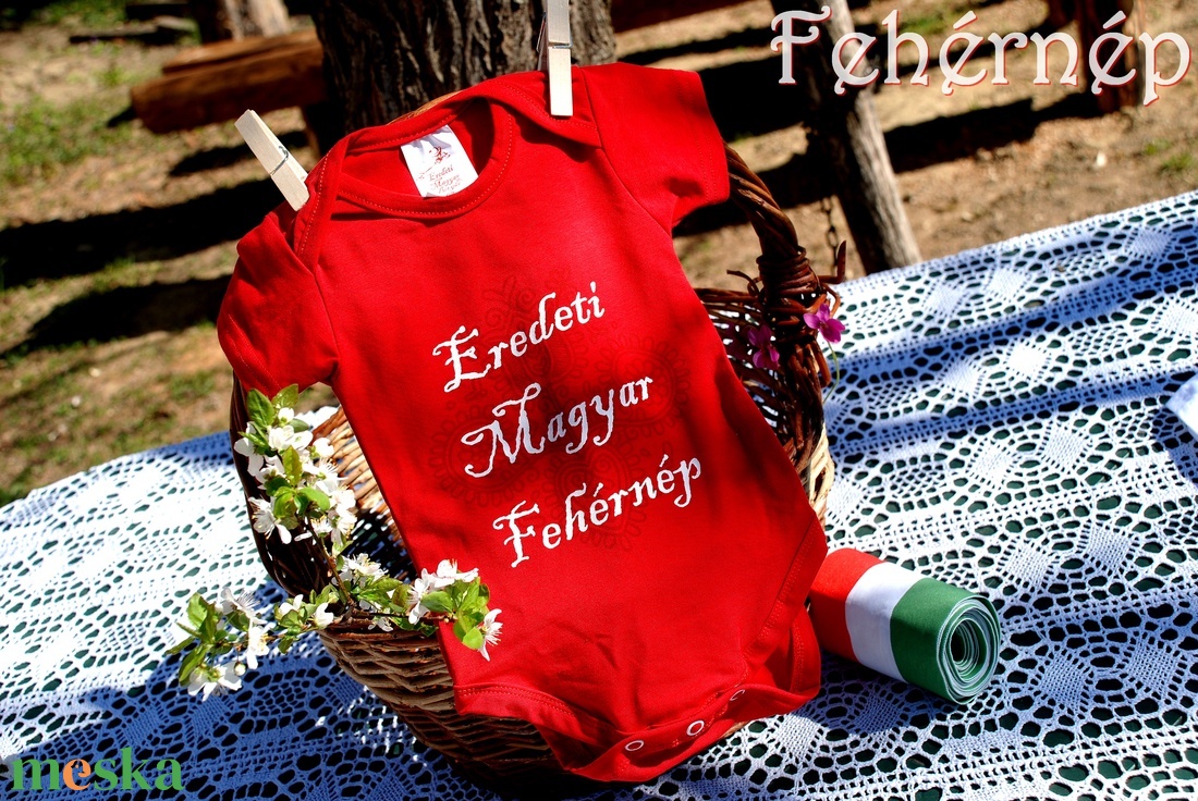 Eredeti Magyar Fehérnép bodri piros RU - ruha & divat - babaruha & gyerekruha - body - Meska.hu Eredeti Magyar Fehérnép bodri piros RU - ruha & divat - babaruha & gyerekruha - body - Meska.hu