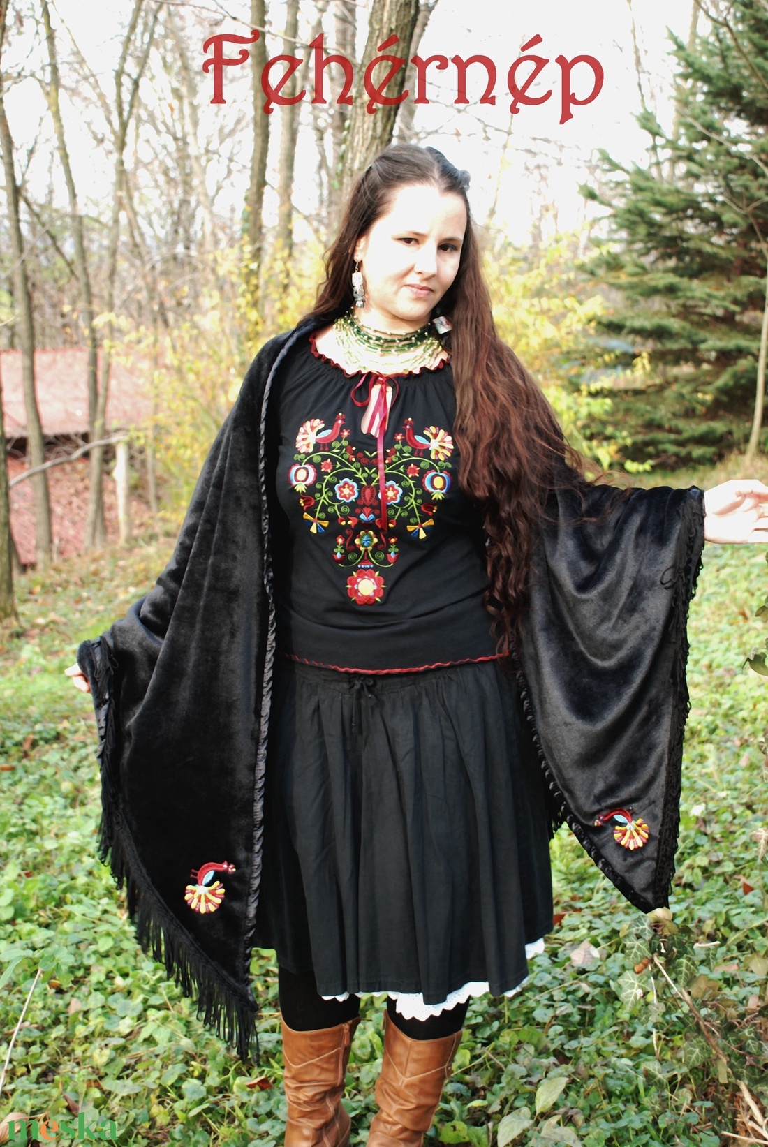Rábaközi nagykendő - ruha & divat - sál, sapka, kendő - vállkendő - Meska.hu Rábaközi nagykendő - ruha & divat - sál, sapka, kendő - vállkendő - Meska.hu