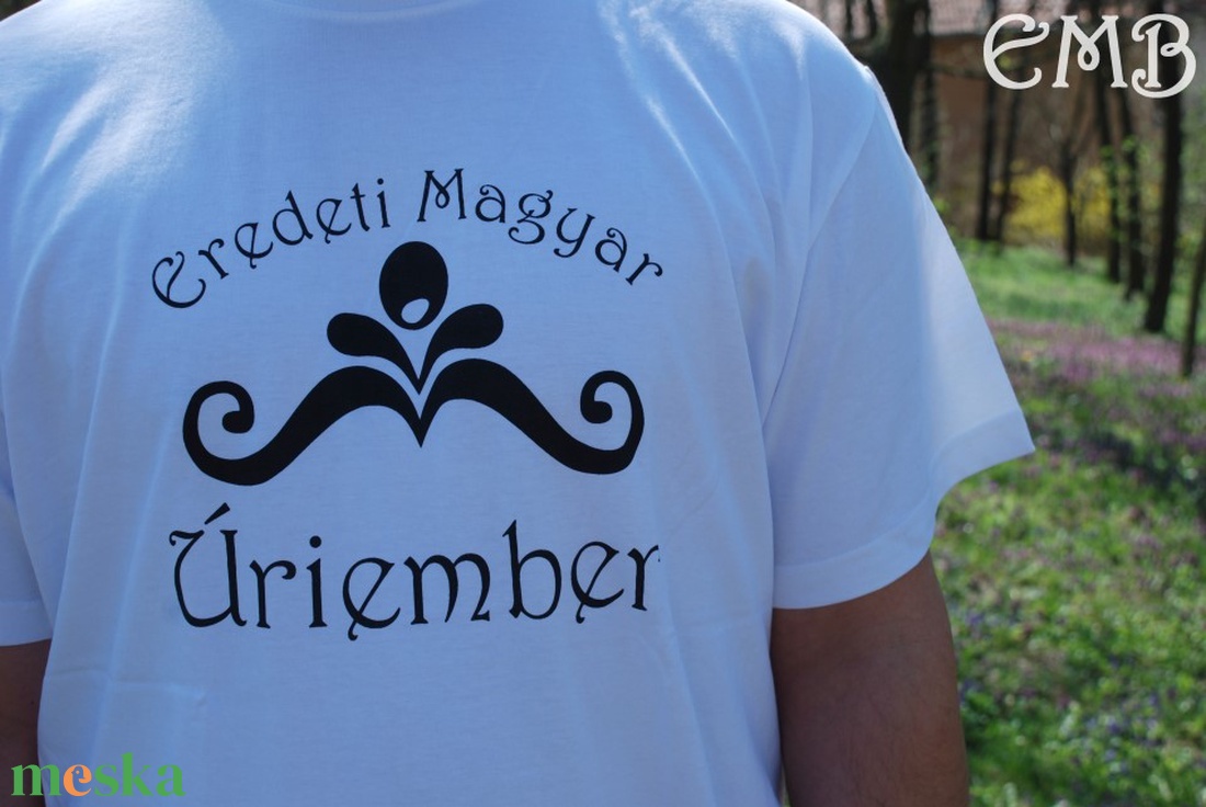 Eredeti Magyar Úriember fehér - ruha & divat - férfi ruha - póló - Meska.hu Eredeti Magyar Úriember fehér - ruha & divat - férfi ruha - póló - Meska.hu