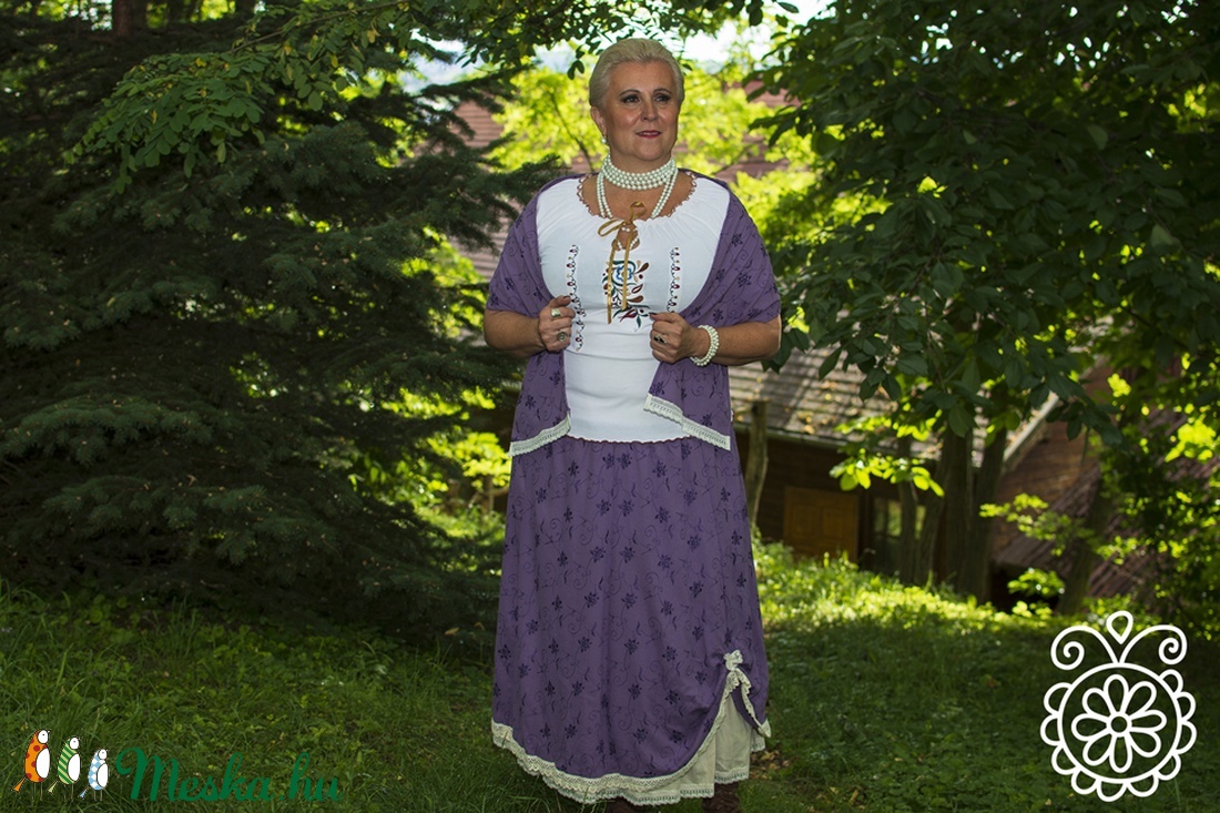 LINA szoknya ó-levendula/bézs - - Meska.hu LINA szoknya ó-levendula/bézs - - Meska.hu