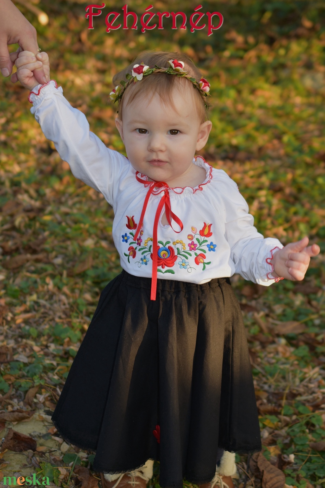 Matyó Leányka szalagos blúz fehér HU - ruha & divat - babaruha & gyerekruha - ing, blúz - Meska.hu Matyó Leányka szalagos blúz fehér HU - ruha & divat - babaruha & gyerekruha - ing, blúz - Meska.hu