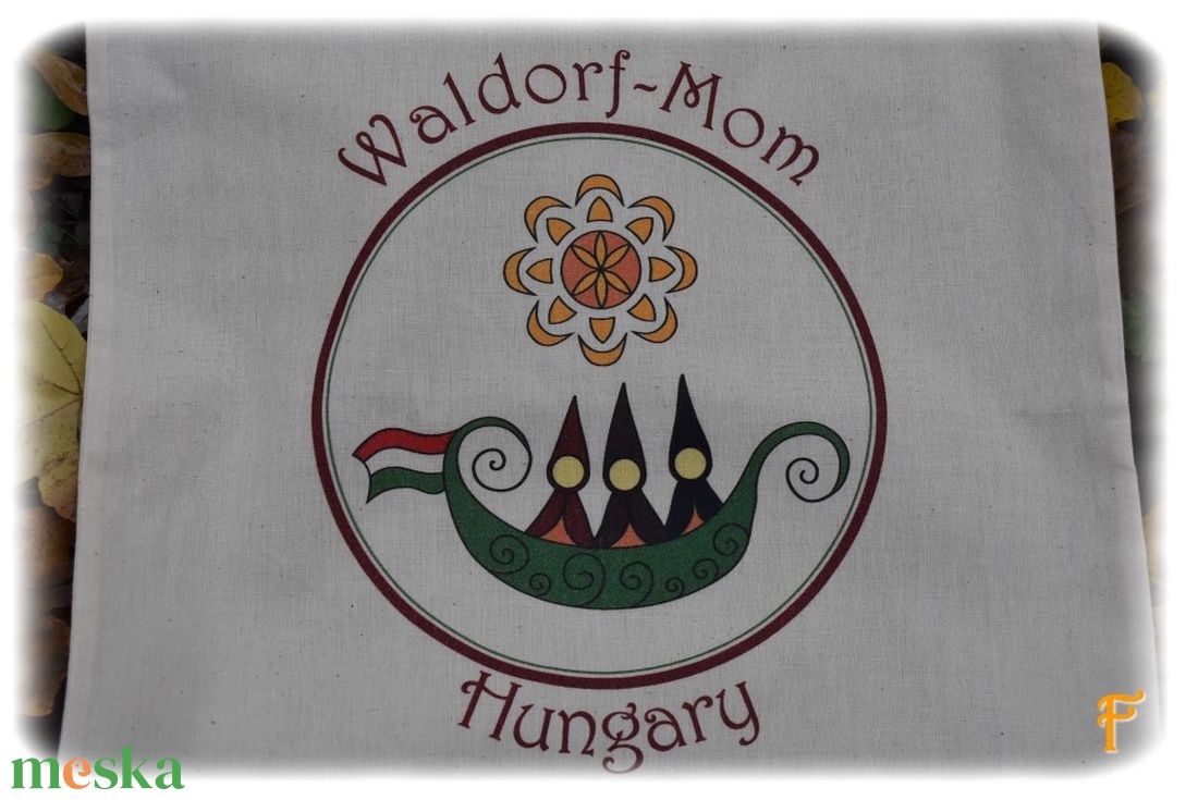 Waldorf-Mom vászontáskája (canvas bag) - táska & tok - bevásárlás & shopper táska - shopper, textiltáska, szatyor - Meska.hu