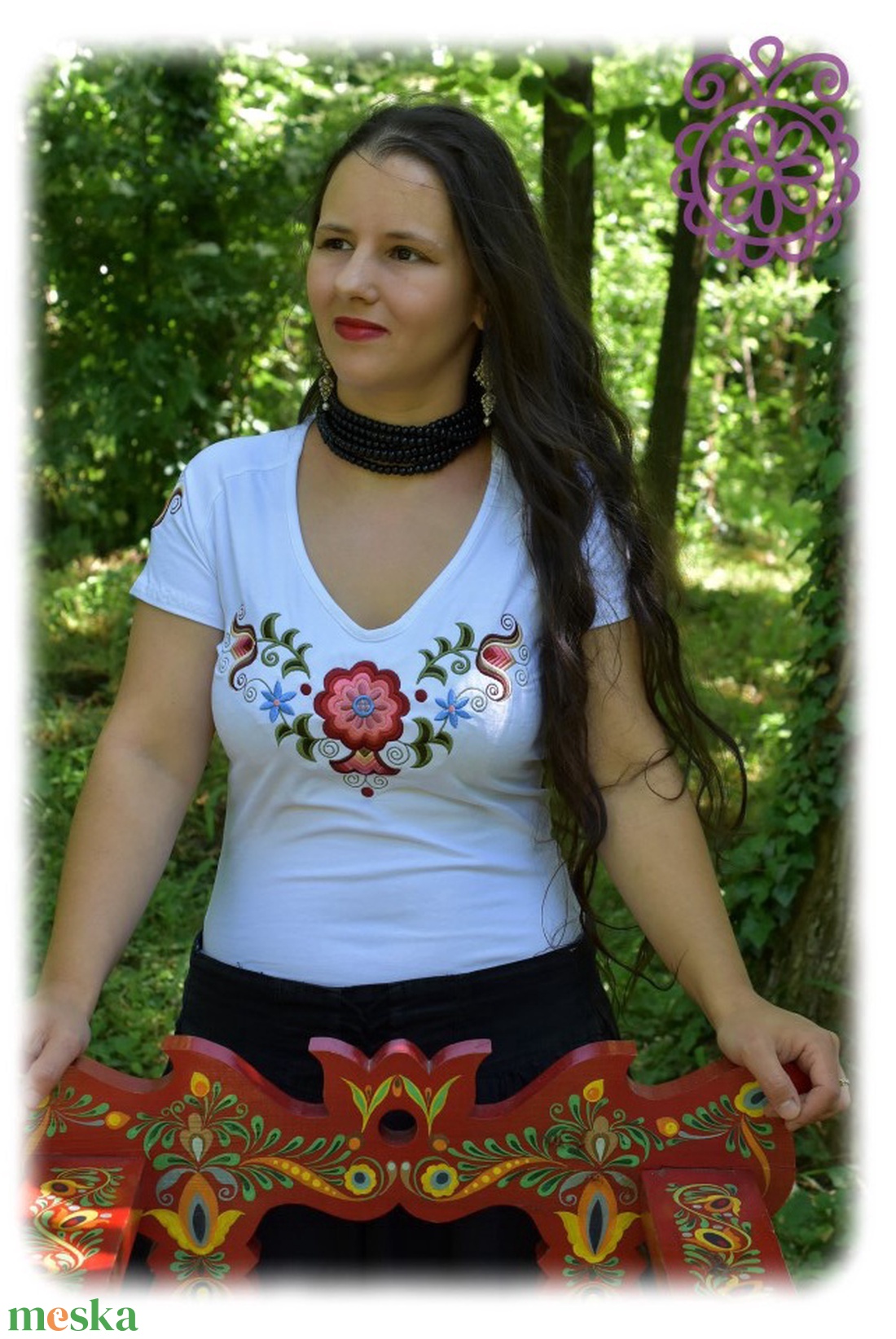 Kun Fehérnép RU fehér - ruha & divat - női ruha - póló, felső - Meska.hu Kun Fehérnép RU fehér - ruha & divat - női ruha - póló, felső - Meska.hu