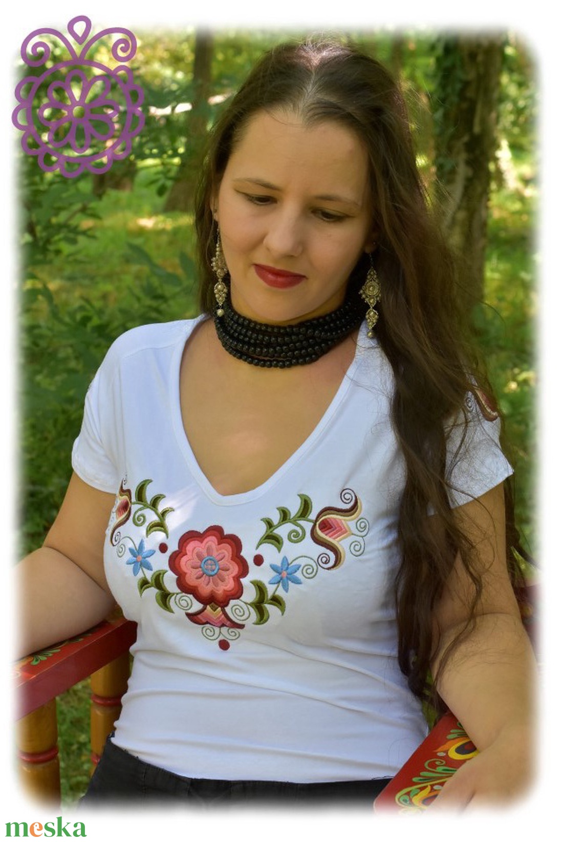 Kun Fehérnép RU fehér - ruha & divat - női ruha - póló, felső - Meska.hu Kun Fehérnép RU fehér - ruha & divat - női ruha - póló, felső - Meska.hu
