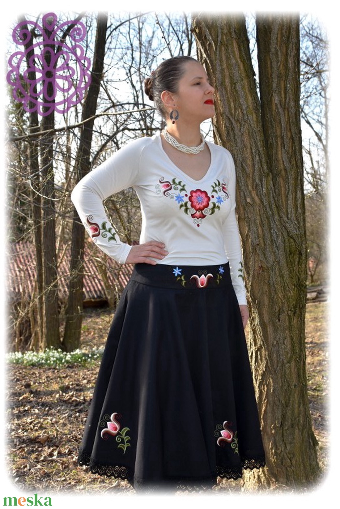 Kun Fehérnép HU fehér - ruha & divat - női ruha - póló, felső - Meska.hu