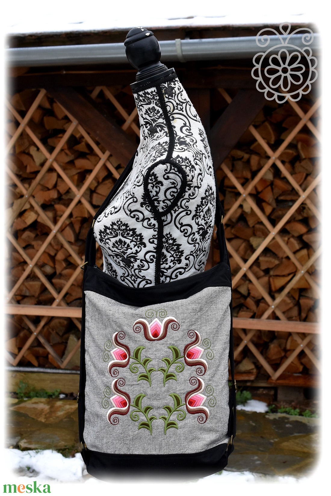 Cifra hátitarisznya � KUN (fekete-szürke) - táska & tok - hátizsák - hátizsák - Meska.hu