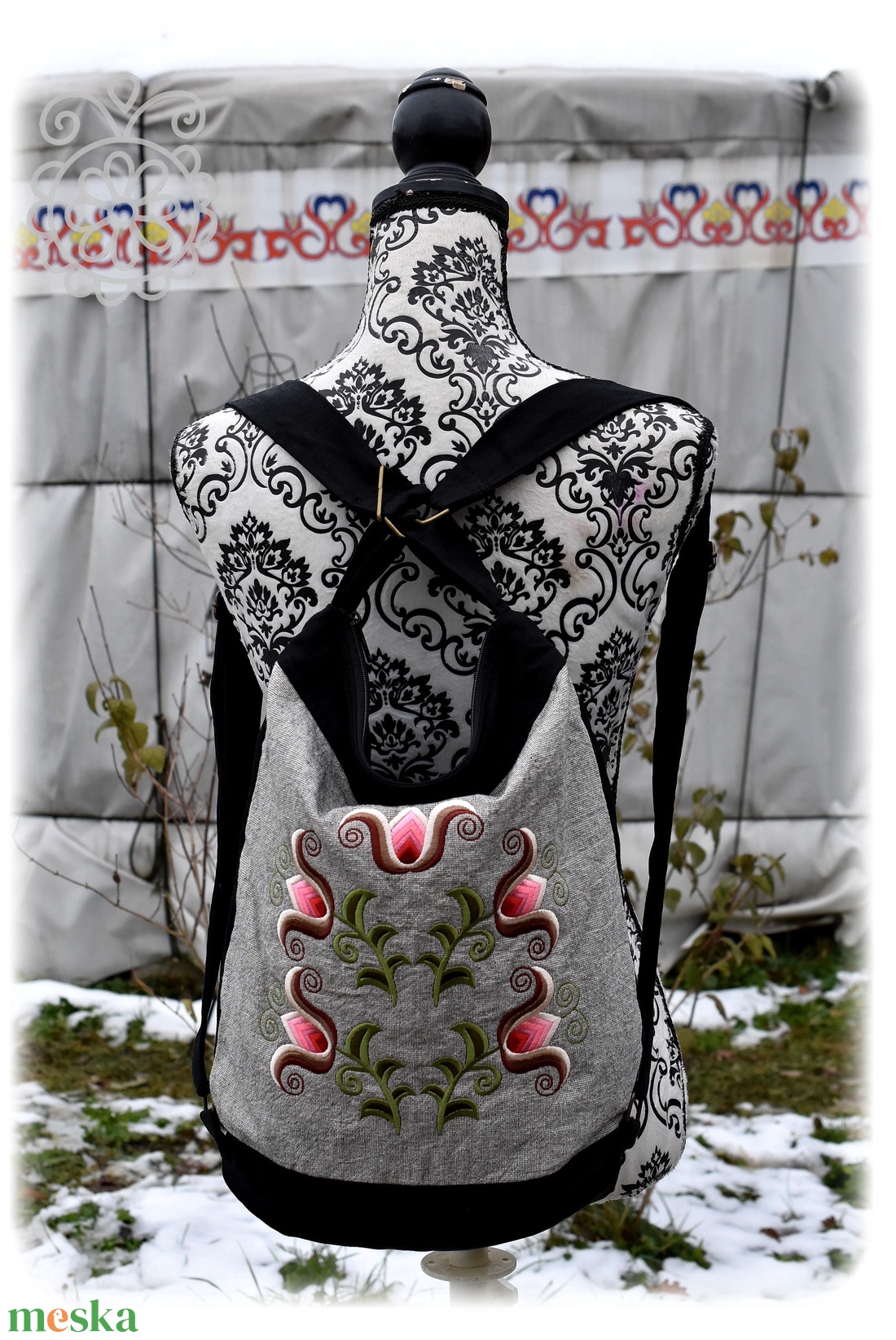 Cifra hátitarisznya � KUN (fekete-szürke) - táska & tok - hátizsák - hátizsák - Meska.hu