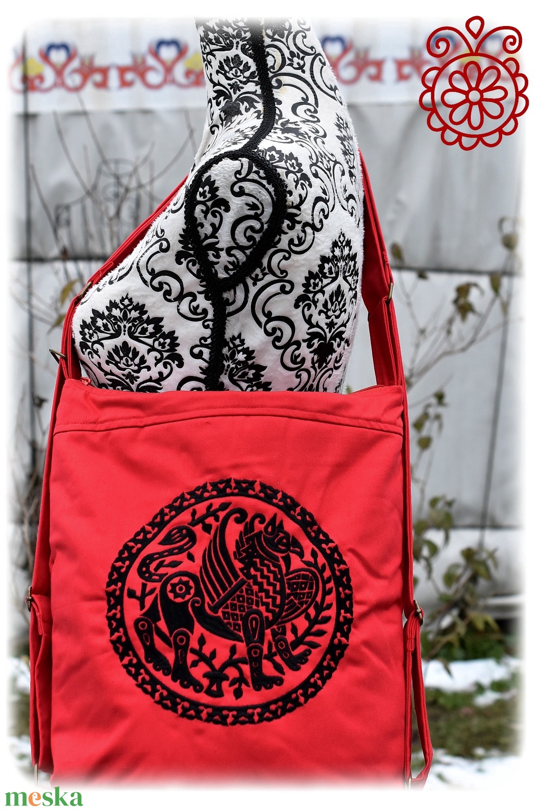 Cifra hátitarisznya � Griff (piros) - táska & tok - hátizsák - hátizsák - Meska.hu