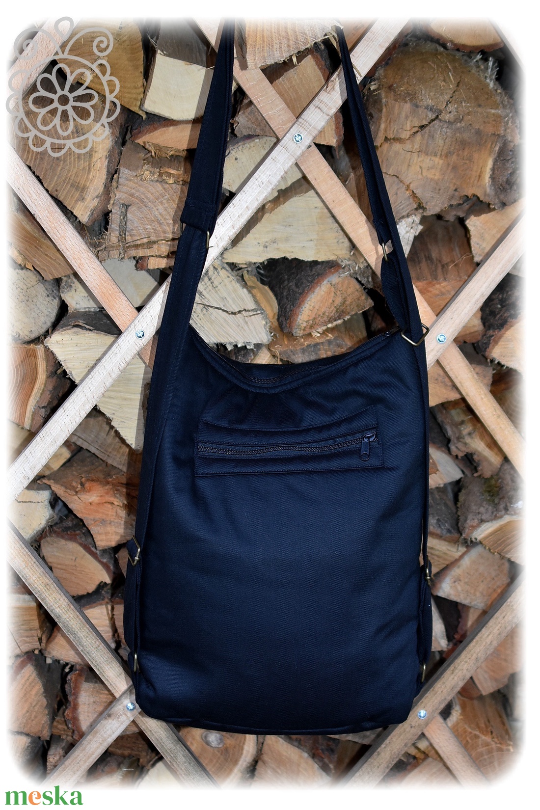 Cifra hátitarisznya � Rábaközi (fekete) - táska & tok - hátizsák - hátizsák - Meska.hu