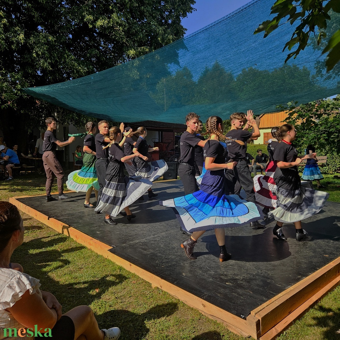 Vidéki szoknya � szürke árnyalatos - ruha & divat - női ruha - szoknya - Meska.hu