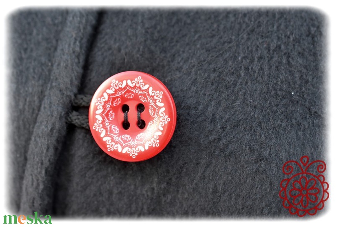 Fehérnép-ujjas mezőségi (fekete) - ruha & divat - női ruha - kabát - Meska.hu