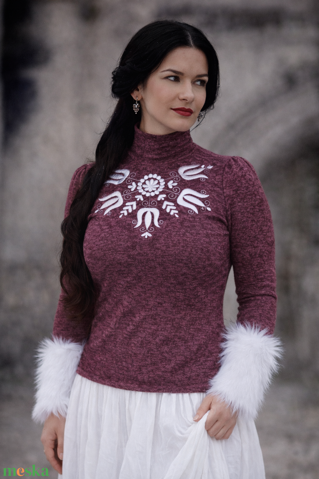 Prémes garbó - ruha & divat - női ruha - pulóver - Meska.hu