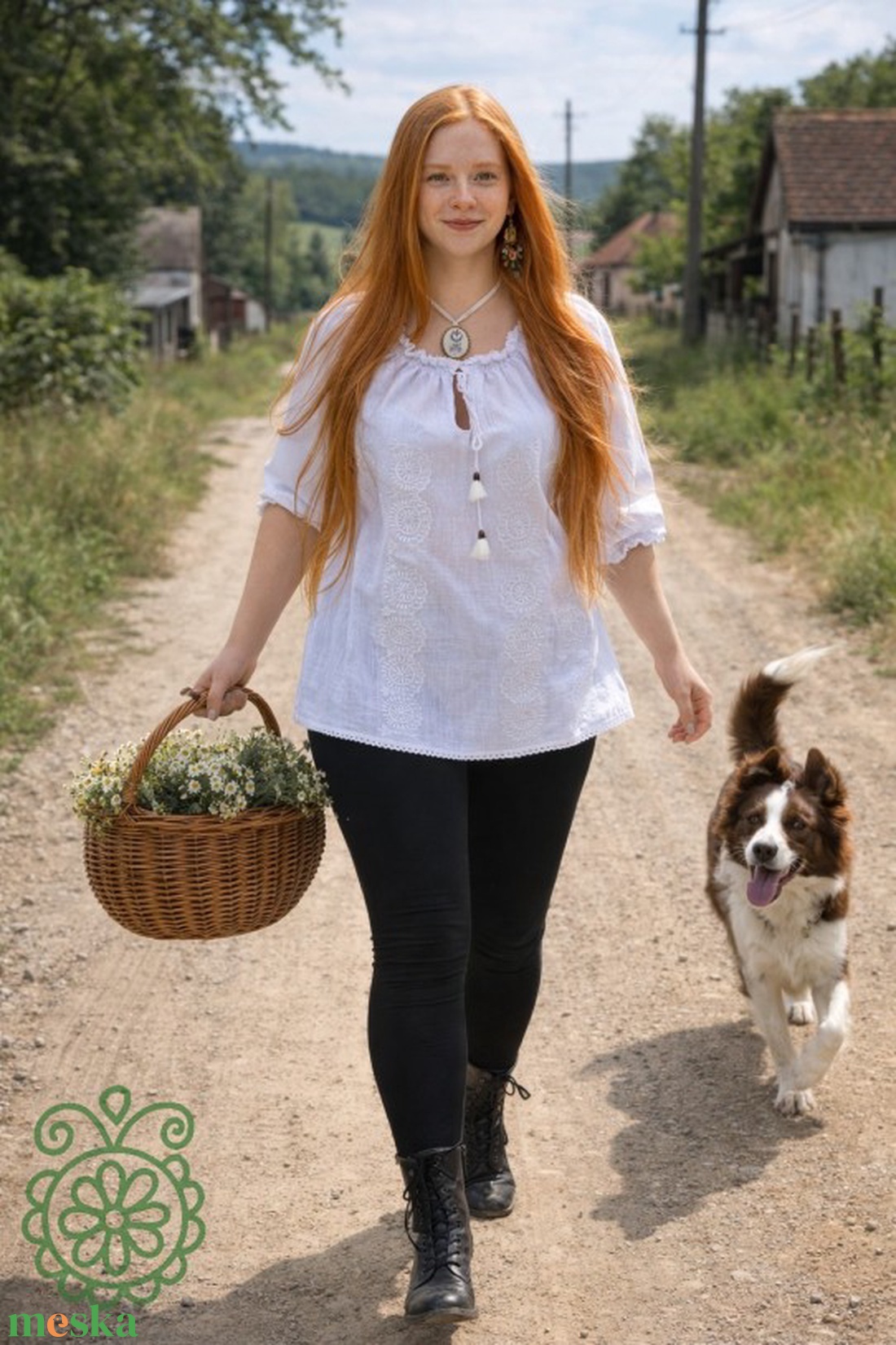 Zalai Ragyogó: Fehérnép zalai fehérhímzéses gézblúza � fehér RU - ruha & divat - női ruha - blúz - Meska.hu