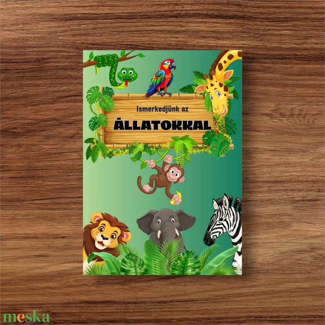 Ismerkedjünk az állatokkal fejlesztő füzet - játék & sport - készségfejlesztő és logikai játék - oktató játékok - Meska.hu