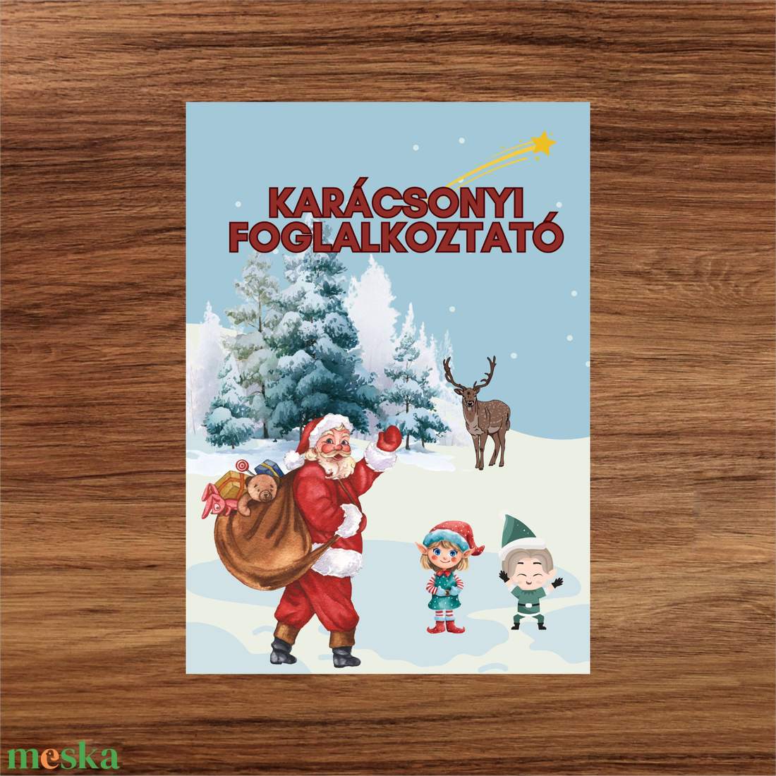 Karácsonyi foglalkoztató füzet (3-6 éveseknek) - játék & sport - készségfejlesztő és logikai játék - oktató játékok - Meska.hu