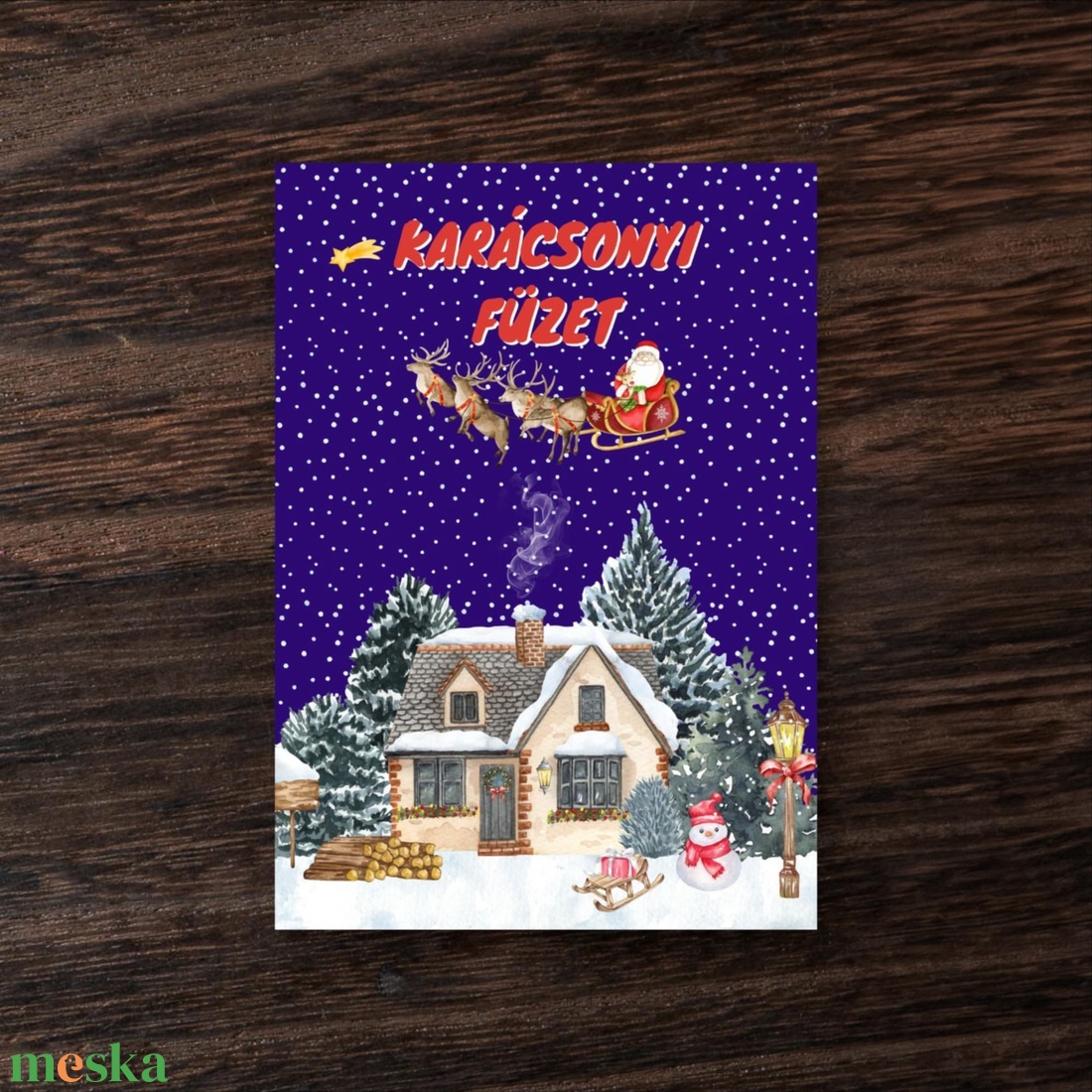 Karácsonyi füzet kisiskolásoknak - játék & sport - készségfejlesztő és logikai játék - oktató játékok - Meska.hu