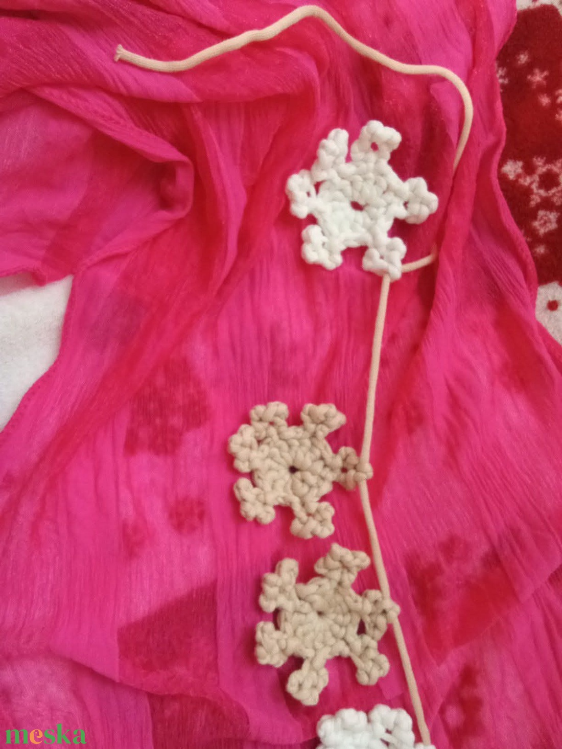 Karácsonyi girland - karácsony - karácsonyi lakásdekoráció - karácsonyfadíszek - Meska.hu