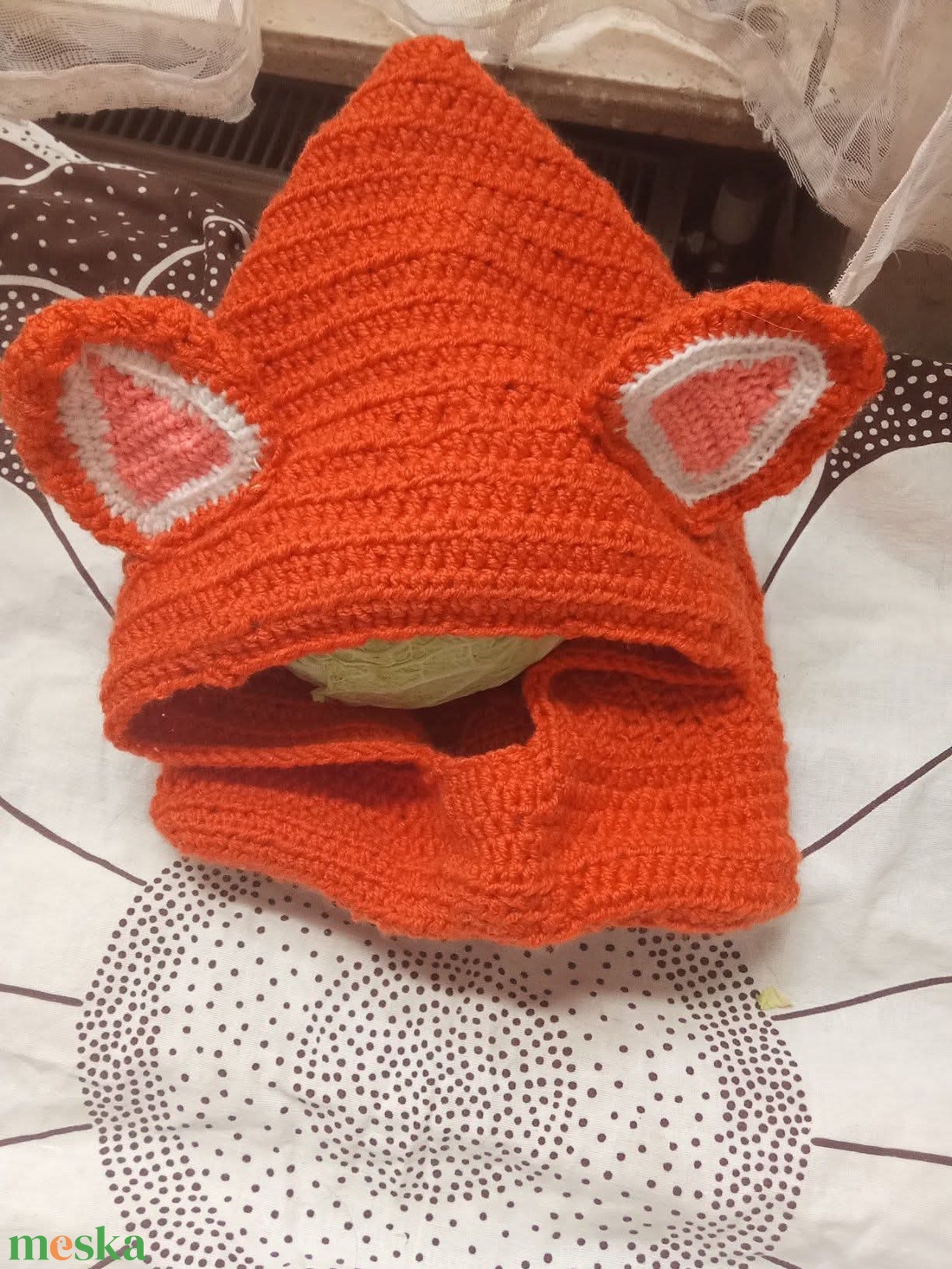 Róka sapka - ruha & divat - sál, sapka, kendő - sapka - Meska.hu