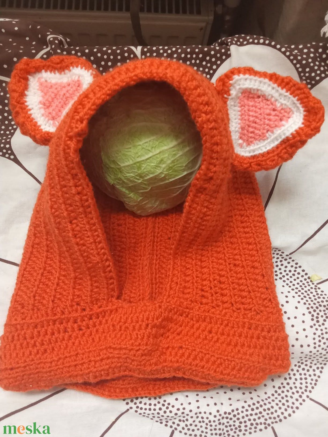 Róka sapka - ruha & divat - sál, sapka, kendő - sapka - Meska.hu