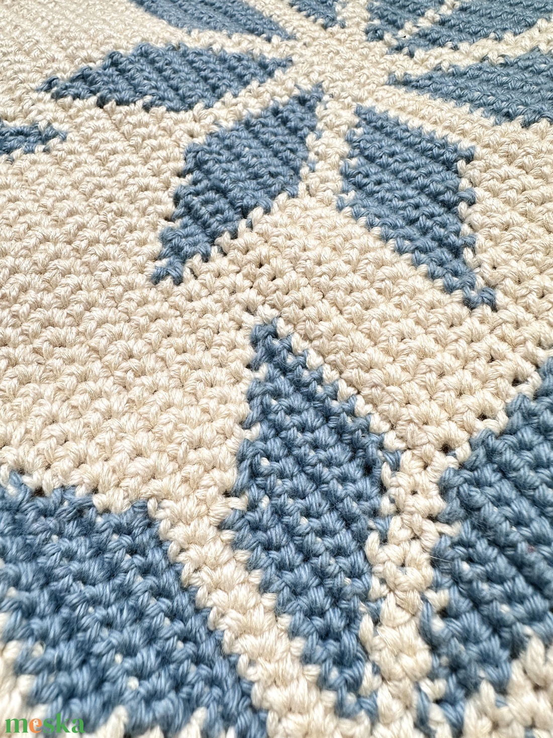 Csillagos horgolt kéztörlő - otthon & életmód - fürdőszoba - törölköző - Meska.hu