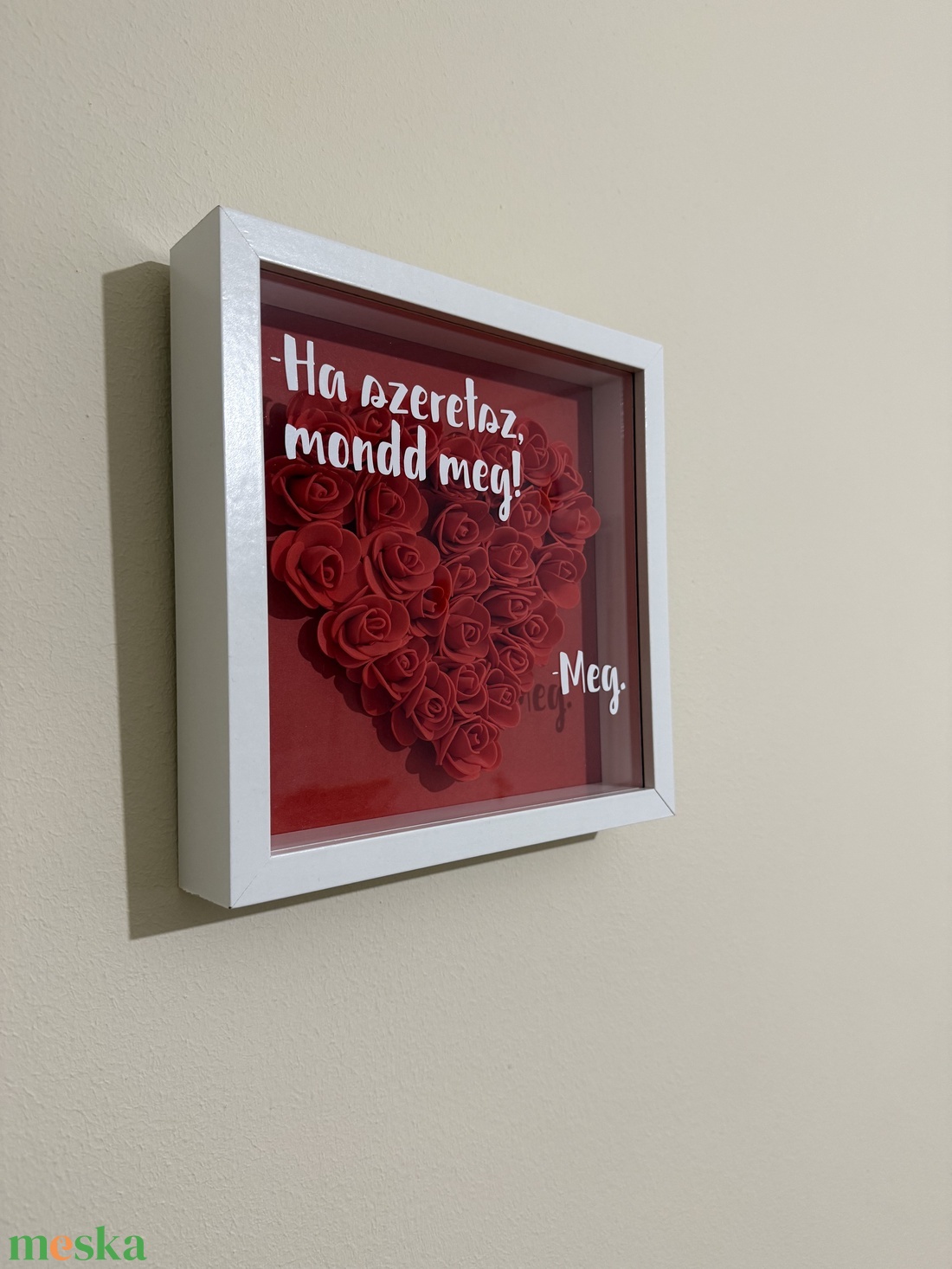 3D képkeret Valentin-napra - otthon & életmód - dekoráció - kép & falikép - 3d képek - Meska.hu