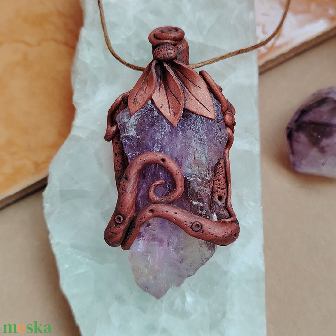 Ametrin köves medál � Irisz - ékszer - nyaklánc - medál - Meska.hu