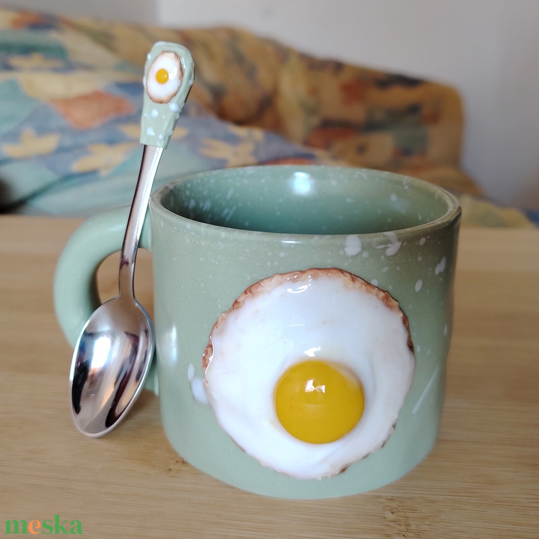Tükörtojás Reggeliző Készlet - otthon & életmód - konyhafelszerelés, tálalás - tálalás - bögre & csésze - Meska.hu