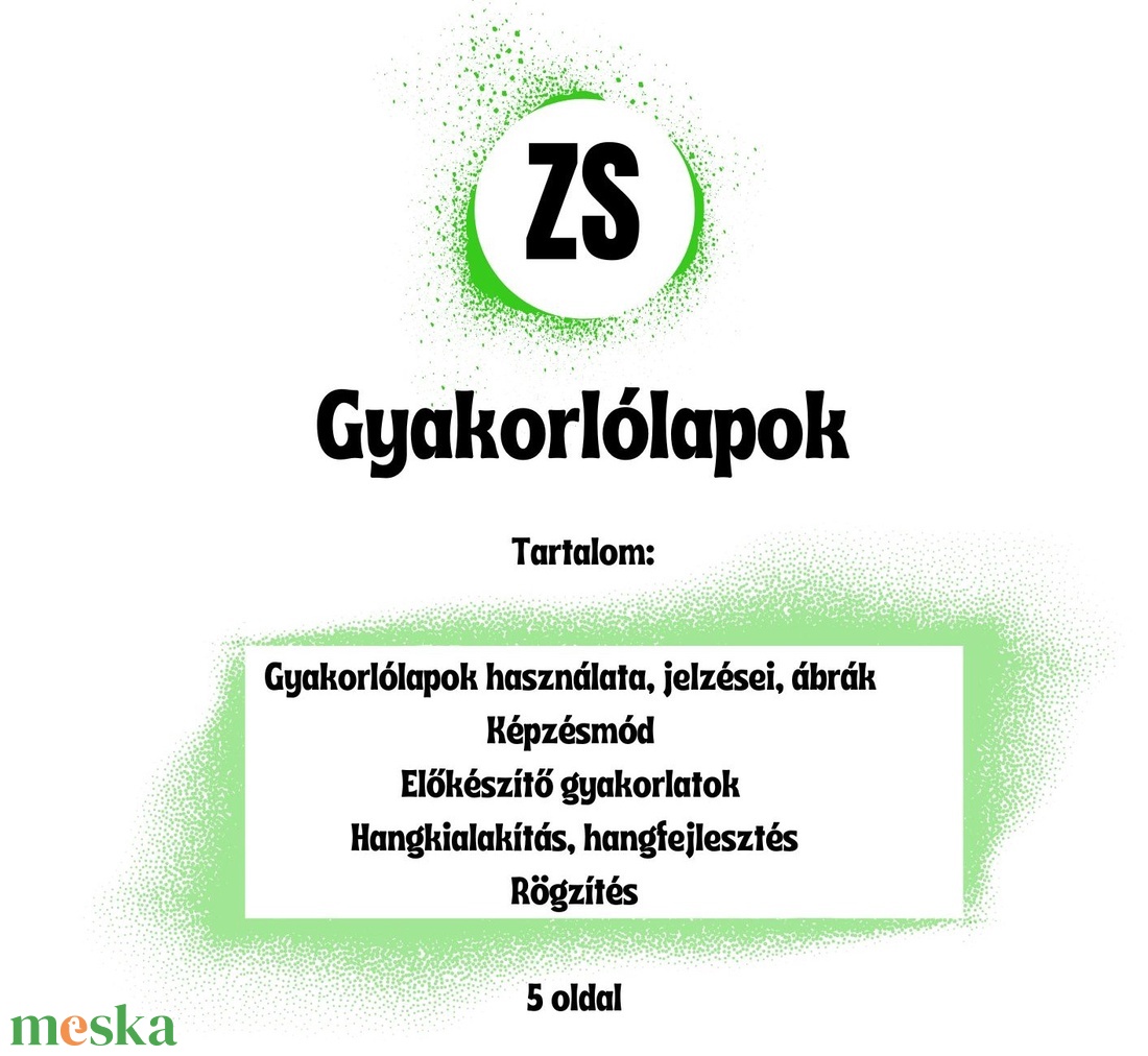 ZS hang - gyakorlólapok logopédusoknak - művészet - grafika & illusztráció - digitális - Meska.hu