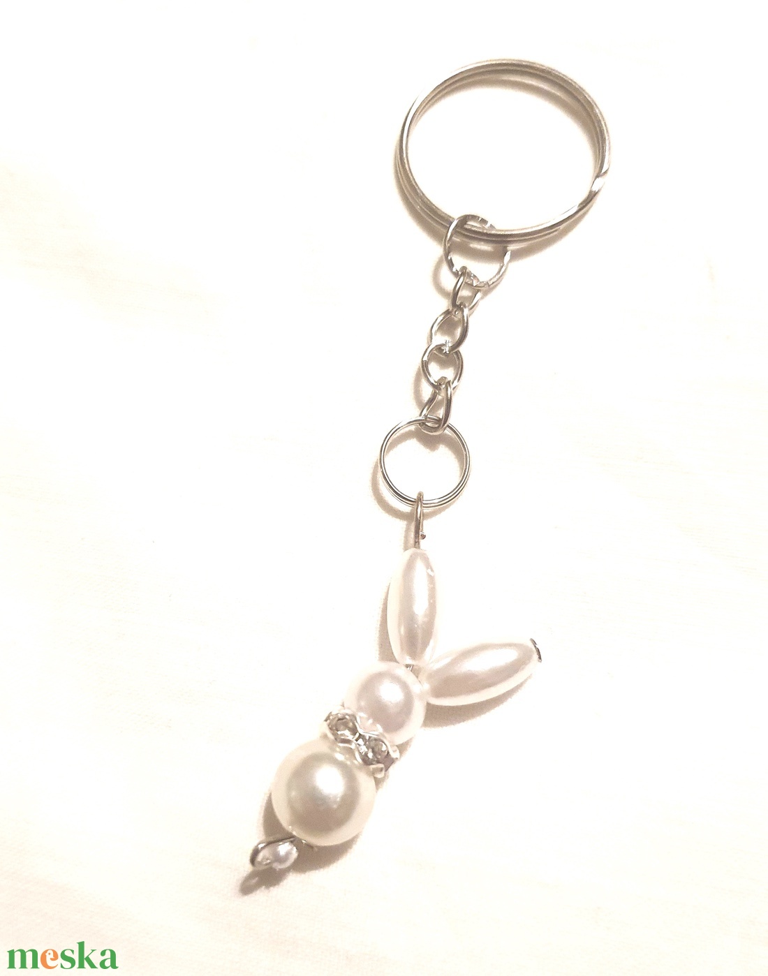 nyuszis kulcstartó - táska & tok - kulcstartó & táskadísz - kulcstartó - Meska.hu