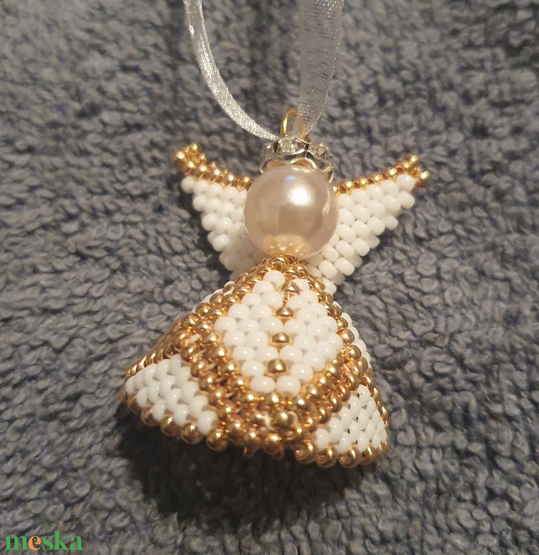 Angyalka karácsonyi dísz - karácsony - karácsonyi lakásdekoráció - karácsonyi manók, figurák - Meska.hu