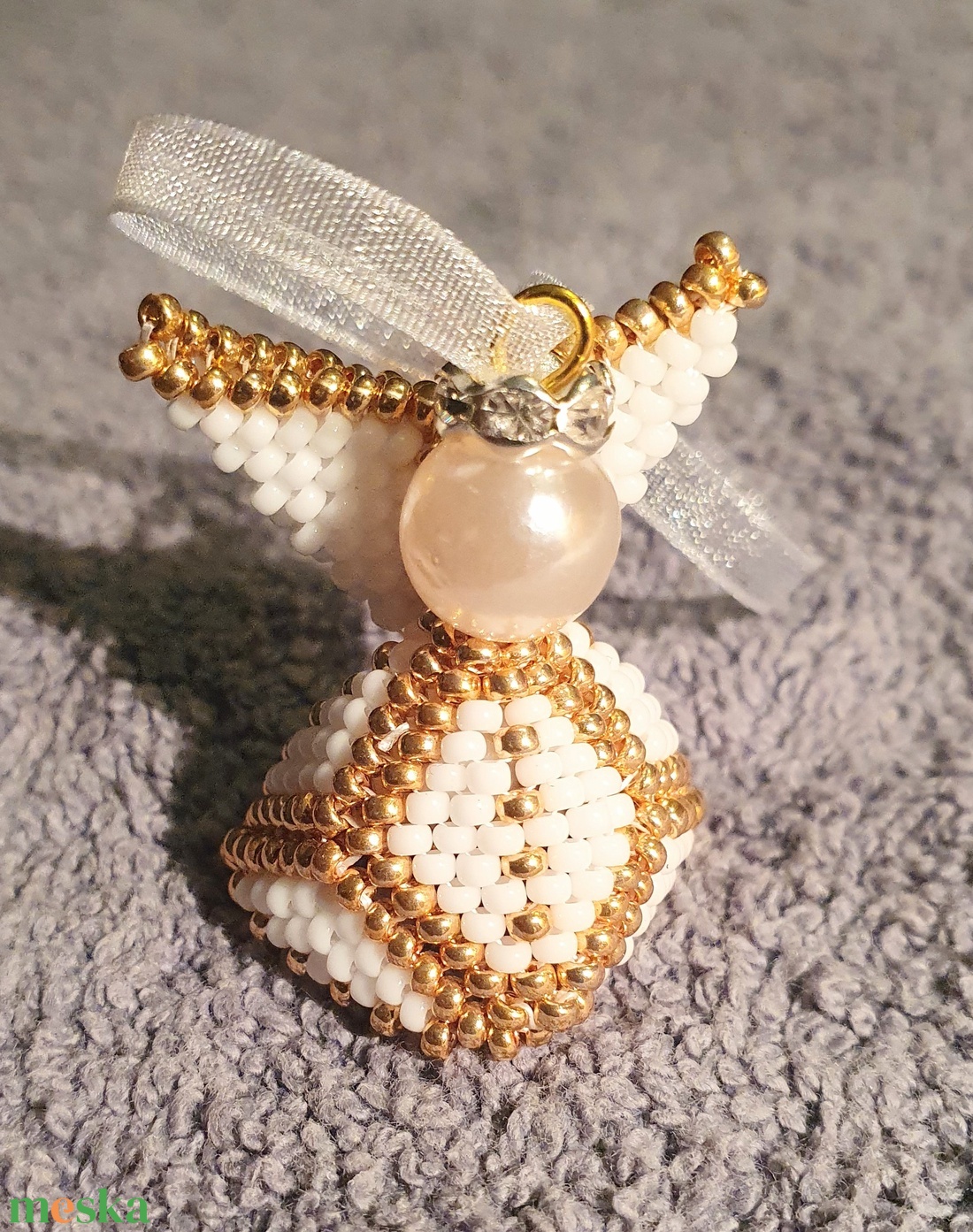 Angyalka karácsonyi dísz - karácsony - karácsonyi lakásdekoráció - karácsonyi manók, figurák - Meska.hu