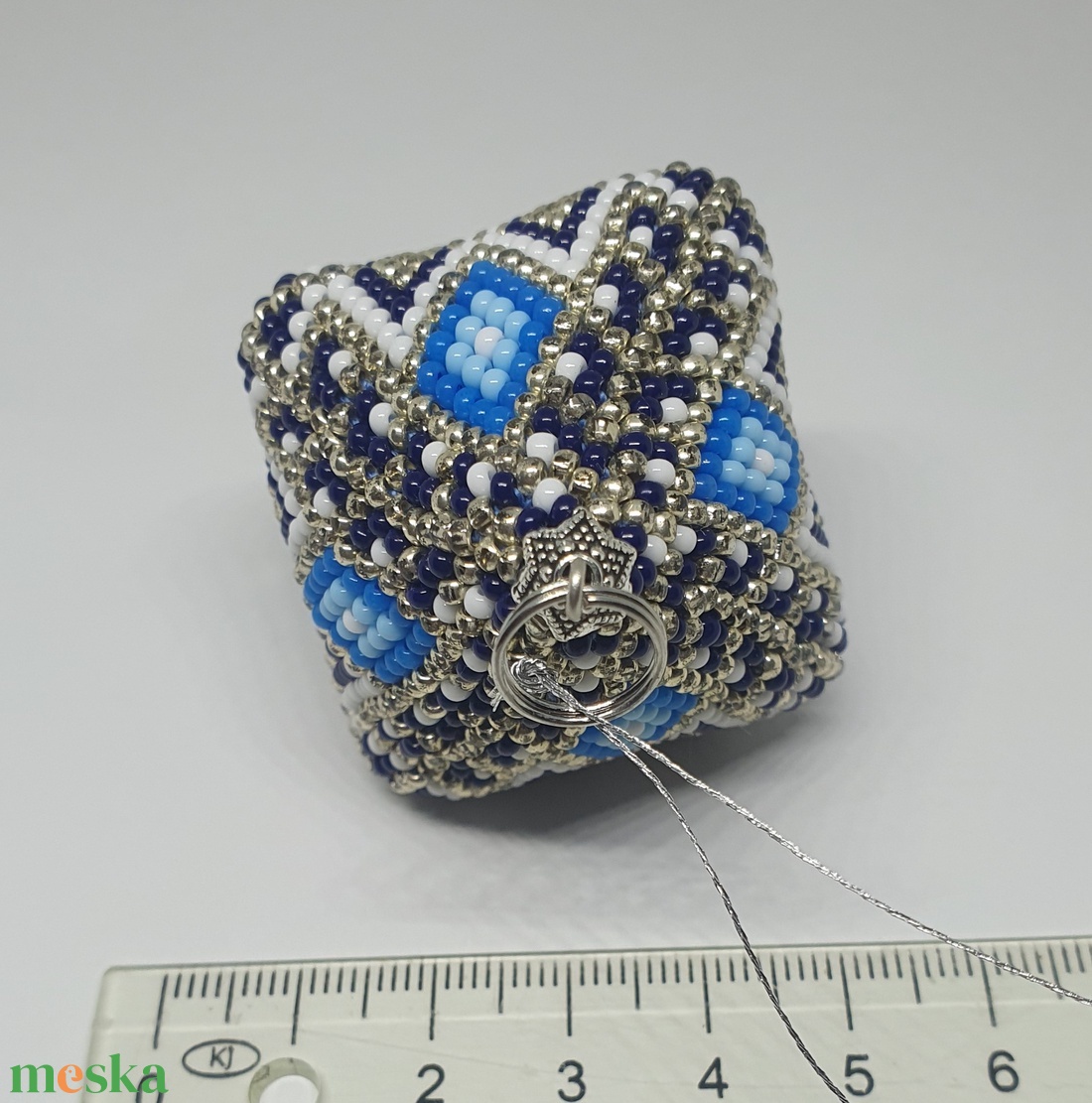 oktaéder karácsonyi dísz - karácsony - karácsonyi lakásdekoráció - karácsonyi manók, figurák - Meska.hu