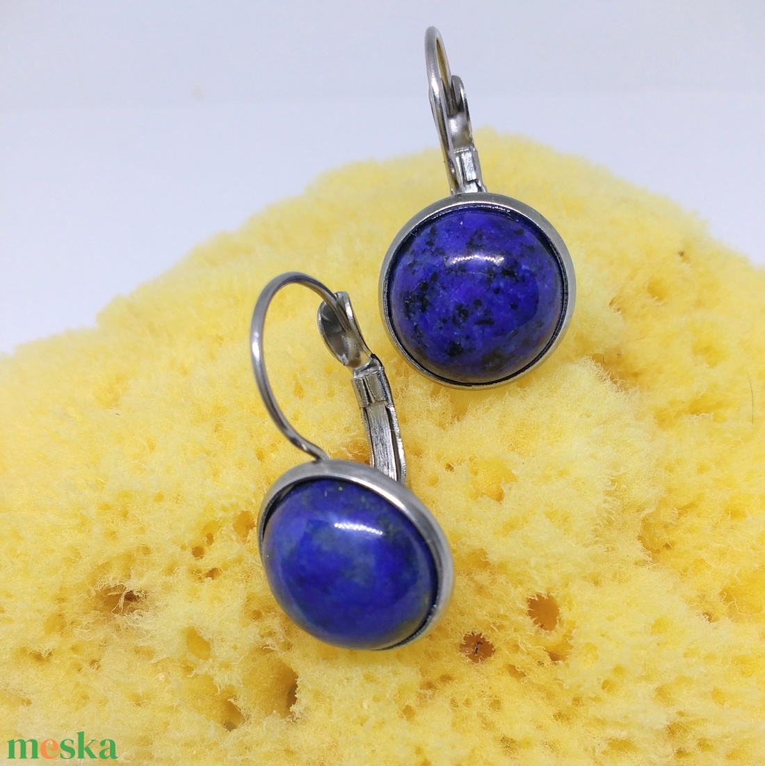 Lapis Lazuli fülbevaló - ékszer - fülbevaló - lógó fülbevaló - Meska.hu Lapis Lazuli fülbevaló - ékszer - fülbevaló - lógó fülbevaló - Meska.hu