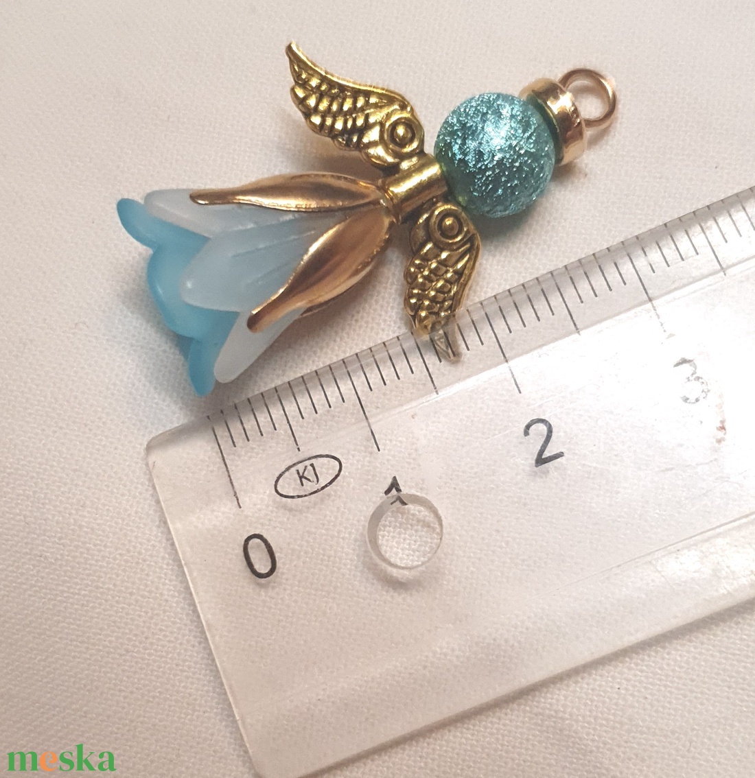 Gyöngy angyalkák - táska & tok - kulcstartó & táskadísz - kulcstartó - Meska.hu