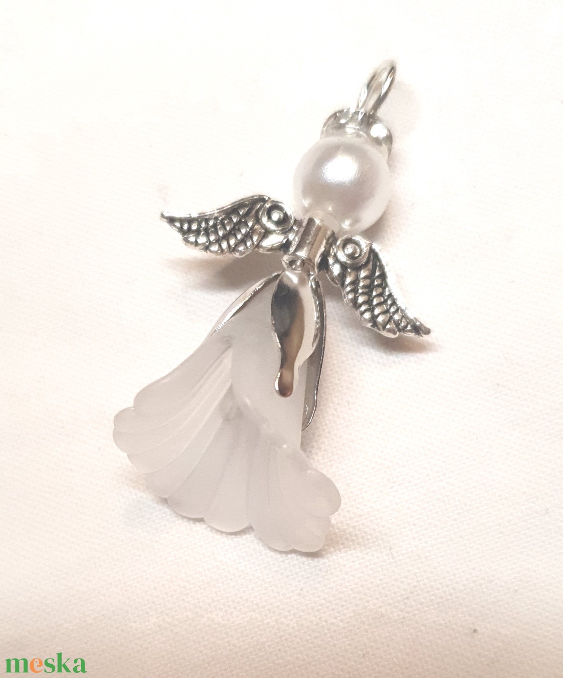 Gyöngy angyalkák - táska & tok - kulcstartó & táskadísz - kulcstartó - Meska.hu