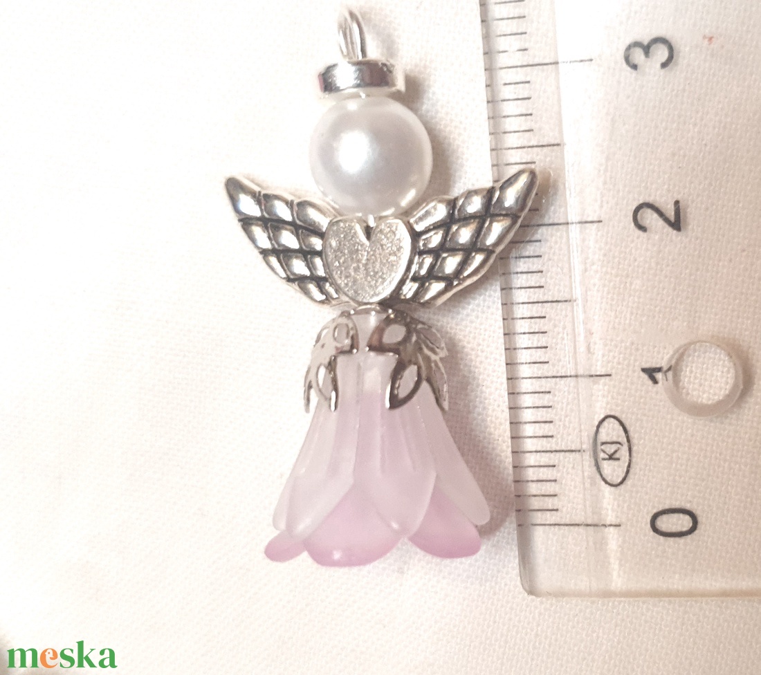 Gyöngy angyalkák - táska & tok - kulcstartó & táskadísz - kulcstartó - Meska.hu