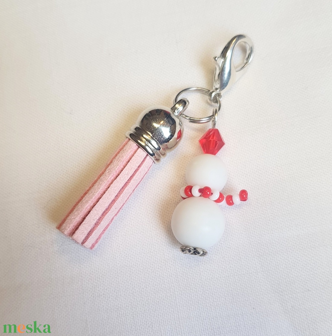 Hóember - karácsony - karácsonyi ajándékozás - karácsonyi képeslap, üdvözlőlap, ajándékkísérő - Meska.hu