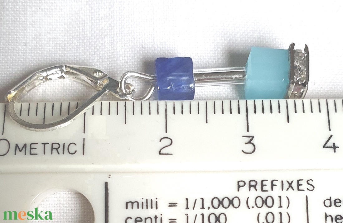 CUBE kékek ékszerszett - ékszer - ékszerszett - Meska.hu