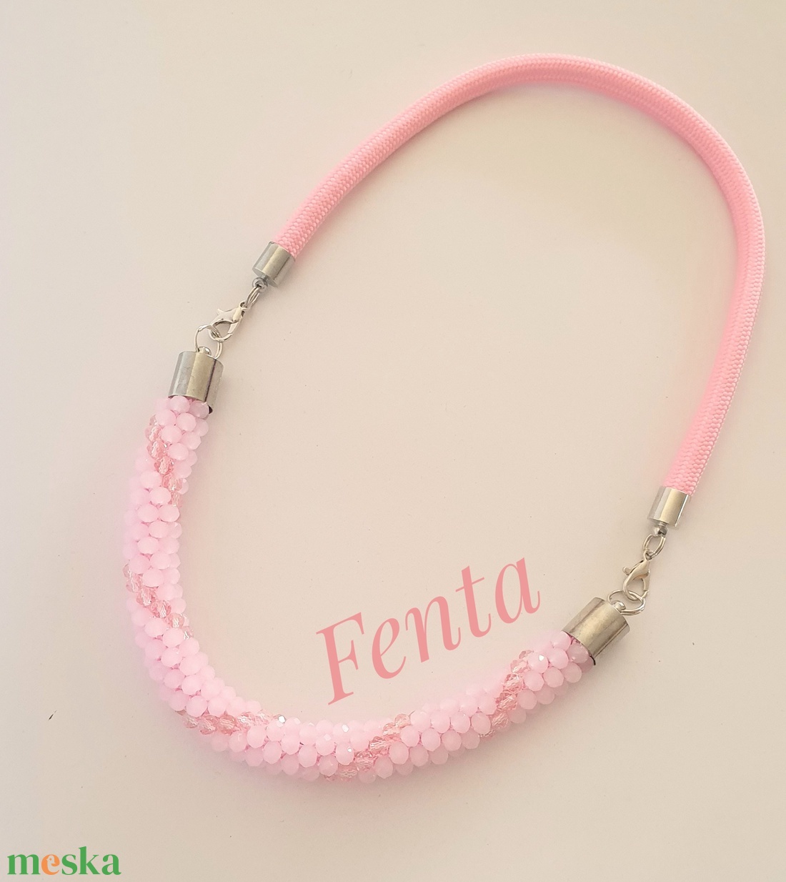 Rózsaszín álom - ékszer - nyaklánc - medál nélküli nyaklánc - Meska.hu