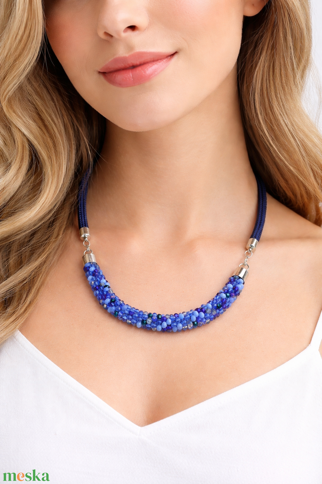 Kék álom - ékszer - nyaklánc - medál nélküli nyaklánc - Meska.hu