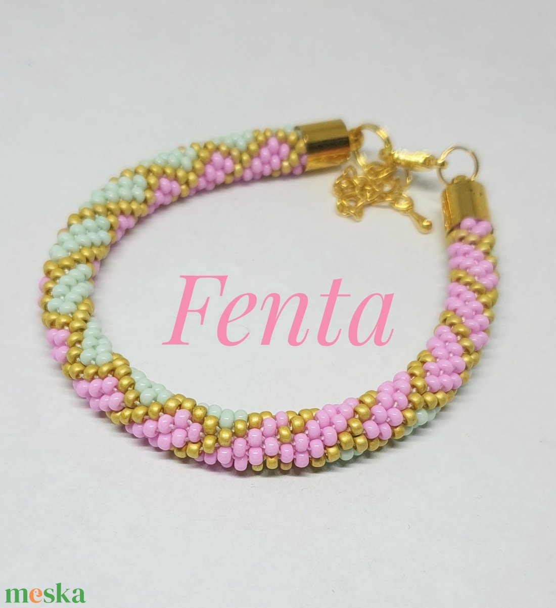 Gyöngyhorgolt karkötő - ékszer - karkötő - gyöngyös karkötő - Meska.hu