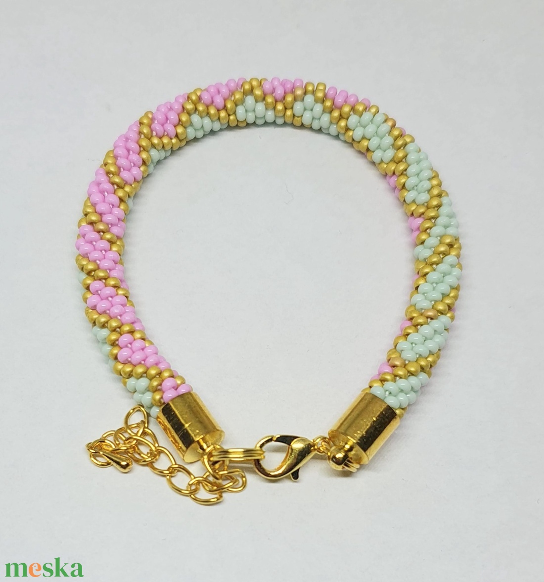 Gyöngyhorgolt karkötő - ékszer - karkötő - gyöngyös karkötő - Meska.hu