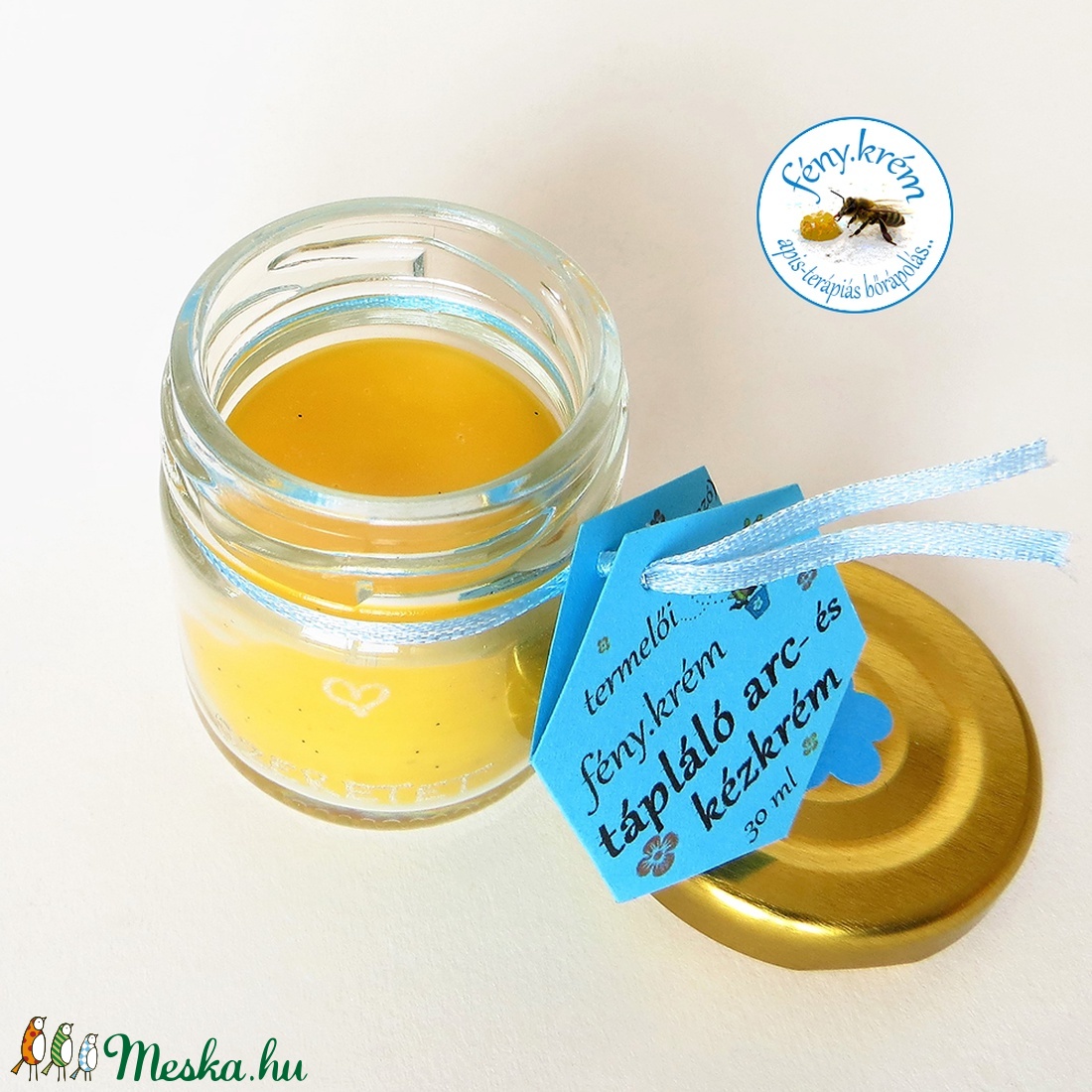 apis.terápiás bőrápoló � tápláló arc- és kézkrém � méhviasszal és kakaóvajjal � termelői � megújult -  - Meska.hu